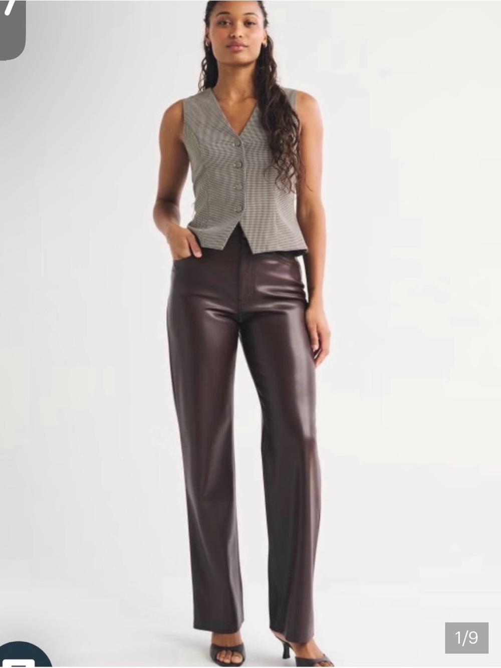 Abercrombie & Fitch faux leather pants